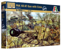 Pak 40 AT Gun with Crew WWII 1/72