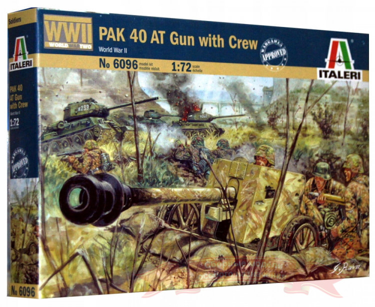 Pak 40 AT Gun with Crew WWII 1/72 купить в Москве