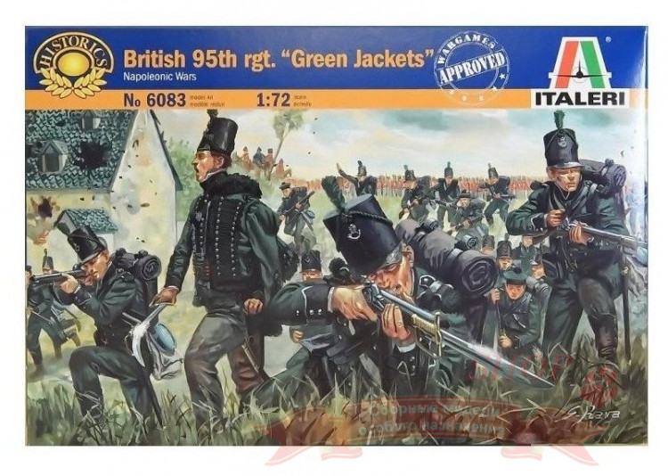 British 95th Regiment Green Jackets Napoleonic Wars (Британский 95-й корпус "Зеленые жакеты", Наполеоновские войны), 1/72 купить в Москве