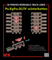 Workable track links for Pz.III/IV winterketten (3D Printed) 1/35