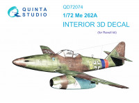 3D Декаль интерьера кабины Me-262A (Revell) 1/72