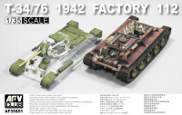 T-34/76 1942 Factory 112 Full Interior Kit с прозрачными деталями корпуса и башни