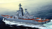 Ракетный крейсер "Адмирал Лазарев"(б."Фрунзе") (1:350)