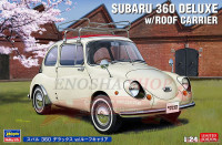 20622 Subaru 360 Deluxe w/Roof Carrier, масштаб 1/24 (УЦЕНКА)