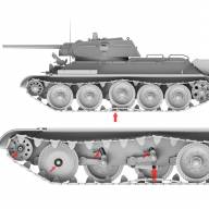 Советский средний танк Т-34Э (экранированный), завод 112, набор 2в1 купить в Москве - Советский средний танк Т-34Э (экранированный), завод 112, набор 2в1 купить в Москве