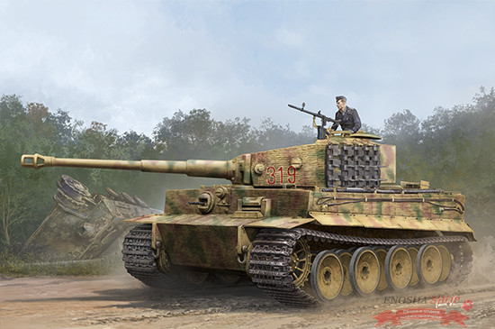 Немецкий тяжелый танк Pz.Kpfw.VI Ausf.E Sd.Kfz.181 Tiger I ранний w/Zimmerit, масштаб 1:35.  купить в Москве