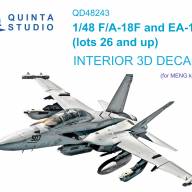 3D Декаль интерьера кабины F/A-18F late / EA-18G (Meng) купить в Москве - 3D Декаль интерьера кабины F/A-18F late / EA-18G (Meng) купить в Москве