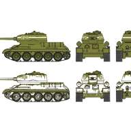 Т-34/85 (2 быстросборные модели) 1/72 купить в Москве - Т-34/85 (2 быстросборные модели) 1/72 купить в Москве
