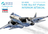 3D Декаль интерьера кабины Су-57 (для модели Звезда)