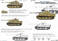 Декаль Pz VI Tiger I - Part II  SS-Pz.Div- LSSAH, Das Reich, Totenkorf