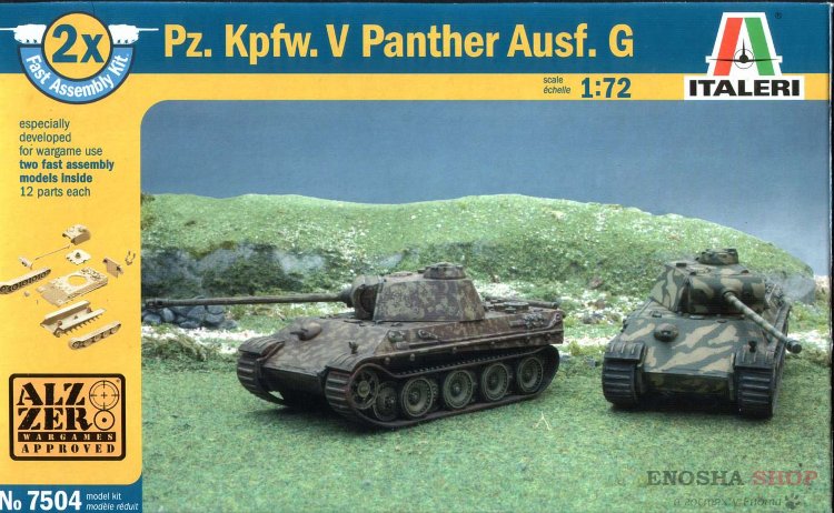 Pz.Kfpw. V Panther Ausf. G (2 быстросборные модели) 1/72 купить в Москве