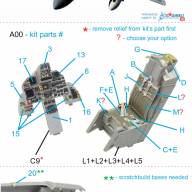 3D Декаль интерьера кабины F-15C (для модели GWH) купить в Москве - 3D Декаль интерьера кабины F-15C (для модели GWH) купить в Москве
