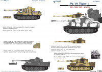 Декаль Pz VI Tiger I - Part I  501,502,505, sPzAbt