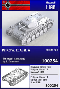 Немецкий лёгкий танк Pz.Kpfw. II A 1/100