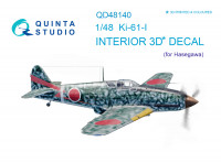 3D Декаль интерьера кабины Ki-61-I (Hasegawa)