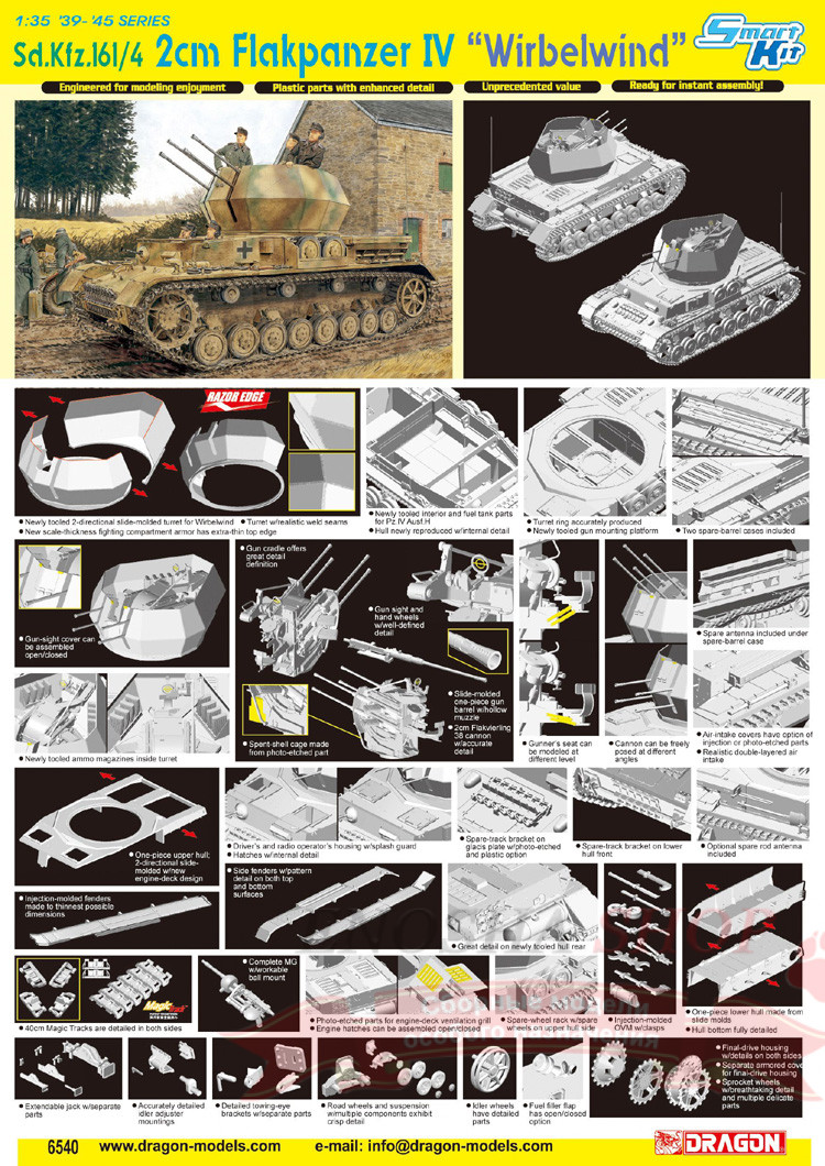 Немецкая ЗСУ Sd.Kfz.161/4 2cm Flakpanzer IV "Wirbelwind" купить в Москве