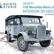 3D Декаль интерьера кабины Mercedes-Benz L1500A (MiniArt) купить в Москве - 3D Декаль интерьера кабины Mercedes-Benz L1500A (MiniArt) купить в Москве