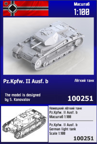 Немецкий лёгкий танк Pz.Kpfw. II b 1/100