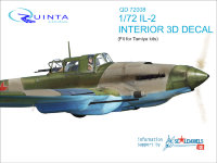 3D Декаль интерьера кабины Ил-2 (для модели Tamiya)