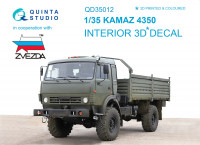 3D Декаль интерьера кабины для семейства КАМАЗ 4350 Мустанг (для модели Звезда)