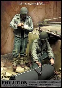 US Infantry WW2 (американские солдаты 2 фигуры) 1/35