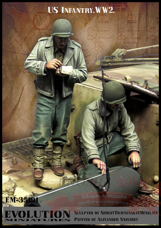 US Infantry WW2 (американские солдаты 2 фигуры) 1/35 купить в Москве