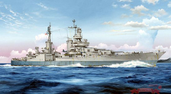 Корабль  USS Indianapolis CA-35 1945 (1:350) купить в Москве